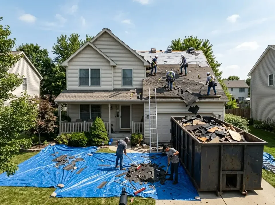 roof-replacement-debris-remova-004 — frequently asked questions, Cheapest Dumpster Rentals in Farmers Branch, TX